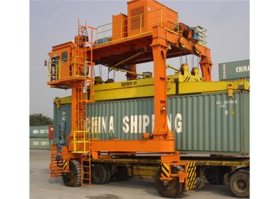 China 35t Gantry Mobile Crane Rubber Tire Container Straddle Carrier for sale