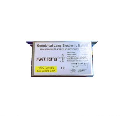 Chine ballasts UV électroniques du ballast 220v-240v de lampe UV du fer 15w pour la désinfection UV-C à vendre