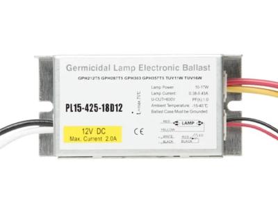 China DC Power Supply Ballast DC12V PL15-425-18D12 4-18W UV Ballasts Convert AC Power Supply for sale