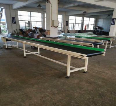 China CE Small Conveyor Belt System , Machine Conveyor Systems With Grey PVC Belt Conveyor for sale