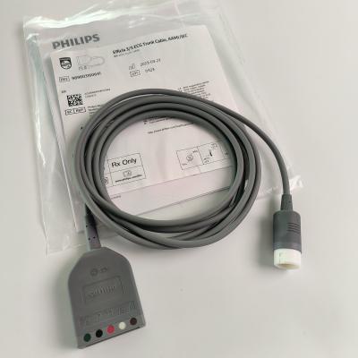 China PHILIP  Original Efficia 3/5 ECG Trunk Cable, AAMI/IEC. REF 989803160641 for sale