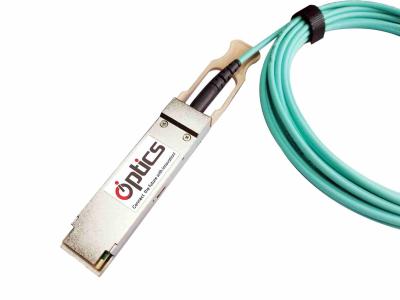 China 100G QSFP28 a QSFP28 AOC ((Cable óptico activo) Cables 10M Qsfp Aoc en venta