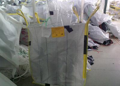 China 1.5 Tons 4 Panel Baffle FIBC Jumbo Bags bulk sacks For Loading Custom Color for sale