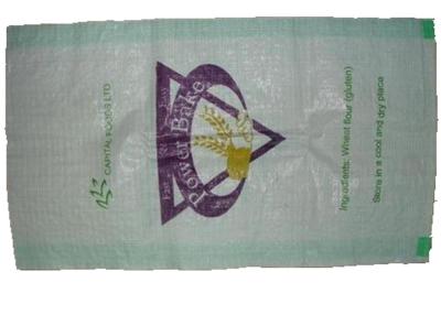 China Biodegradable PP Woven Flour Packaging Bags 10 Kg 25 Kg 50 Kg Free Sample for sale