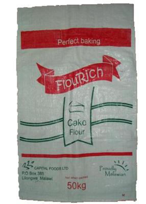 China Durable Woven Polypropylene Flour Packaging Bags 25kg High Strength Reusable for sale