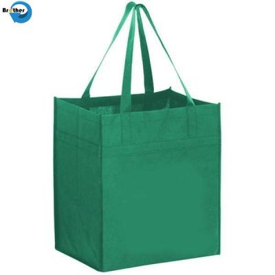 中国 Wholesale Custom Printed Eco Friendly Recycle Reusable Grocery Laminated PP Non Woven Fabric Tote Shopping Bags 販売のため