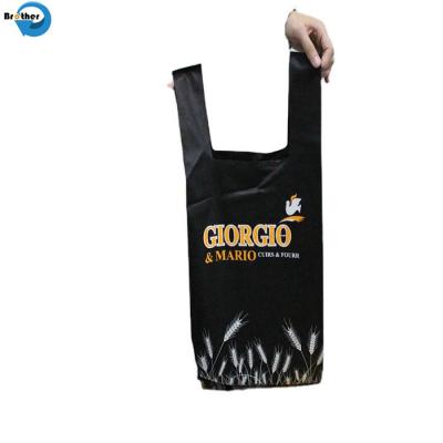 China Custom Laser Golden Embossed PP Laminated Non Woven Fabric Handle Shopping Bag for Wholesale à venda
