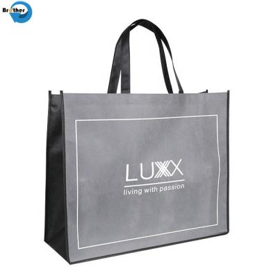 China Wholesale Cheap Custom Logo Printing Handbag Eco Friendly Reusable Supermarket Carry Bag Non-Woven Fabric for sale