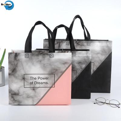 China Promotional PP Non-Woven Printed Tote Shopping Bag Wholesale/Printable Reusable Non Woven Shopping Bags with Logo for sale