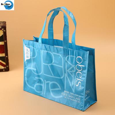 China Cheap Custom Promotion Simple PP Non-Woven Shopping Bag Recyclable Foldable Laminated Nonwoven Carrier en venta