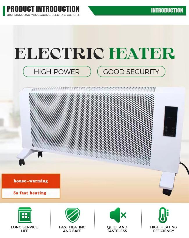 Efficient Smart Wall-Mounted Electric Convection Heater for Quick Heating