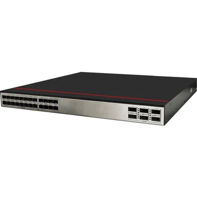 Detailed view of SFP+ and QSFP28 port configuration