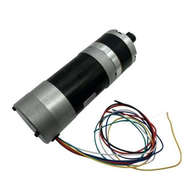 China 57mm High Torque Brushless DC Planetary Gear Motor 12v 24v 36v 48v With Helical Reducer Low Noise for sale