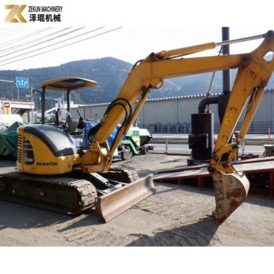 Chine Excavateur japonais Komatsu PC55MR PC55MR-2 de 5,5 tonnes utilisé pour la construction et l'exploitation agricole à vendre