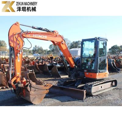 China 5 toneladas Hitachi usado ZX55-5A mini excavadora de segunda mano con motor YANMAR en venta