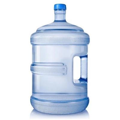 China 5 Gallon PC Mineral Water Bottle With Handle 55mm Neck Size for sale