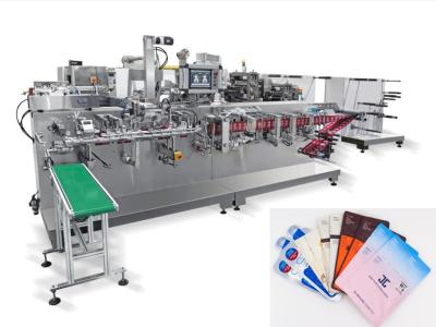 China High Speed Facial Mask Making Machine With Cutting Folding Packing Function for sale