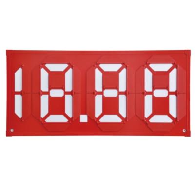 China 5 Characters Gas Station Fuel Price Board Translucent Type Reflective Type Optional for sale