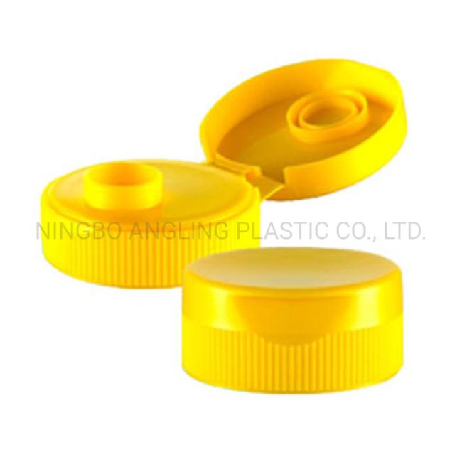 33400 Bottle Flip Top Cap Plastic Ribbed Cap