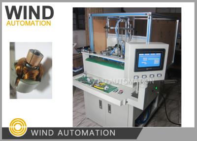 China Double Station Armature Electric Motor Winding Machine / Small Rotor Winder for sale