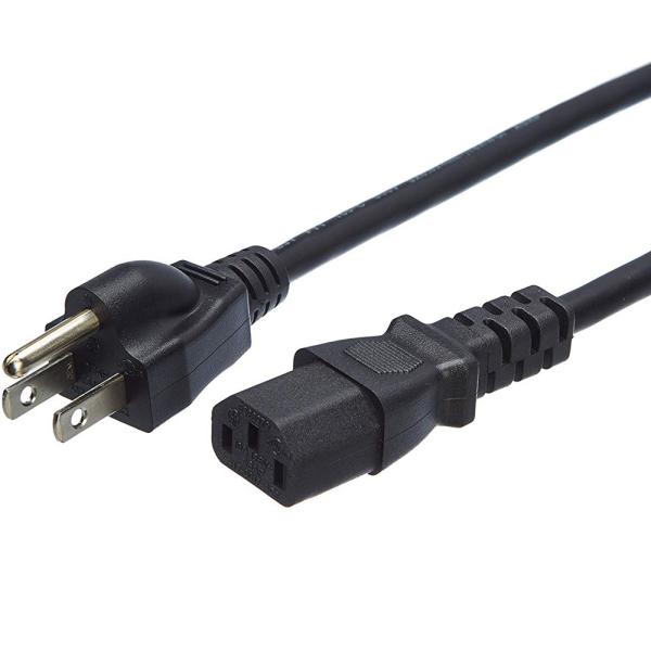 Quality Customizable 1.5mtrs USA Power Cord PE PVC For Computer Black Color for sale