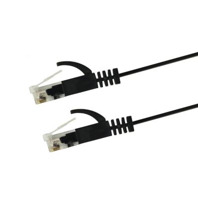 China Durable LSZH Jacketed Flat Cat6 Patch Cables Cat 6 Patch Cord 1 Mtr for sale
