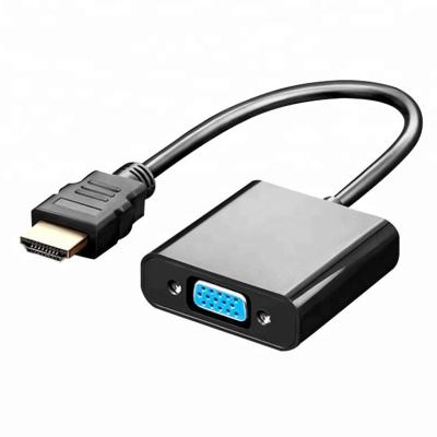 China HDMI to VGA Adapter Converter 1080P Digital to Analog Audio Video for Laptop Tablet PC à venda