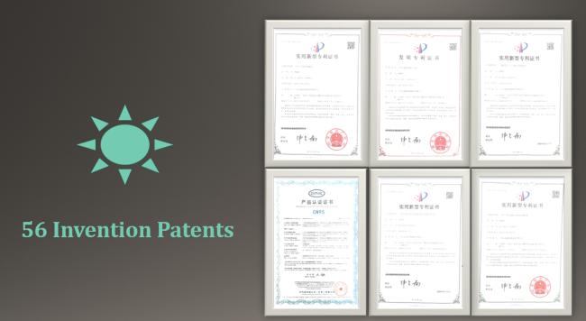 Company patents and qualification records