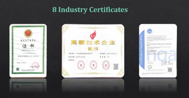Company certificates