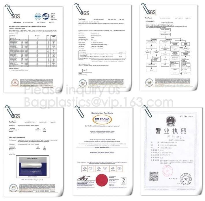 HACCP SGS TESTING REPORT - YANTAI BAGEASE DISPOSABLE CONSUMABLES PRODUCTS CO.,LTD.
