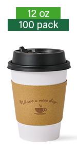 12oz white coffee cups