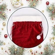 santa bag with drawstring