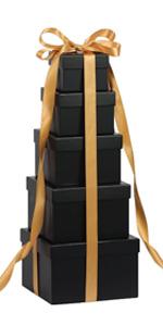 black square nesting gift boxes