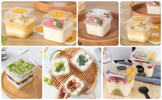 Dessert Cups with Lids and Sporks