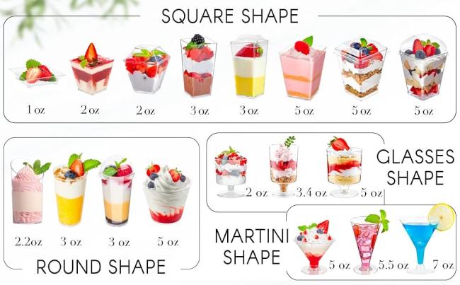 dessert cups