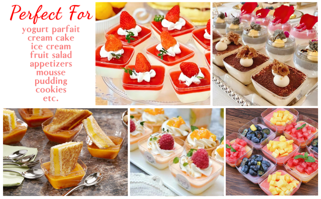 small party serving bowls for desserts