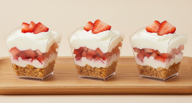 Mini Dessert Cups with Spoons