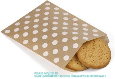 China Kraft Paper Bags Flat Greaseproof Paper Bags Greaseproof Envelopes, Paper Snack Bags Cookie Bags Popcorn Bag for sale