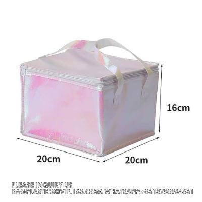 China Insulated Reusable Grocery Picnic Zipper Cooler Bag Keep Cool Popsicle Packaging Insulation Bag for sale