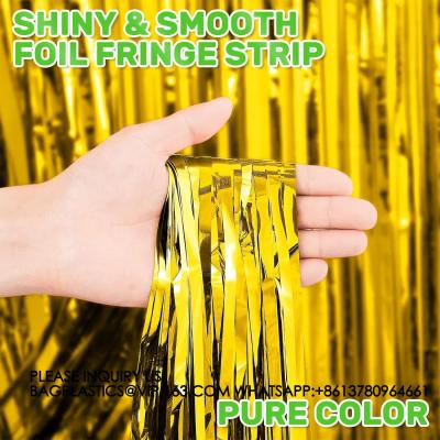 China Backdrop For Party Decorations, Foil Fringe Backdrop Curtains, Tinsel Streamers For Birthday Party Decorations for sale
