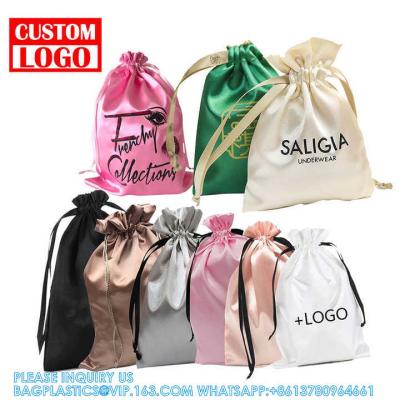 China Satin Gift Bags, Jewelry Bags, Wedding Favor Drawstring Bags Baby Shower Christmas Gift Bags for sale