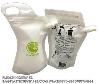 China 1L 2L 5L Refill Detergent Liquid Gel Lotion Shampoo Pump Spout Pouch foam pump head stand up liquid soap for sale