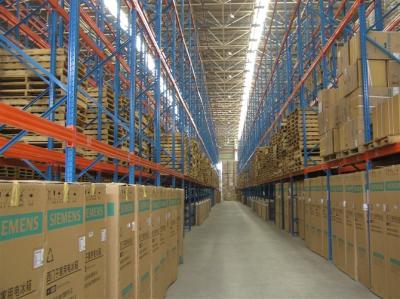 China el almacenamiento vertical llano ajustable de la plataforma 5000KG atormenta el sistema de almacenamiento de Warehouse en venta