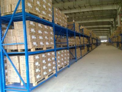 China Three levels pallet stock steel heavy duty shelving racks for industrial storage for sale