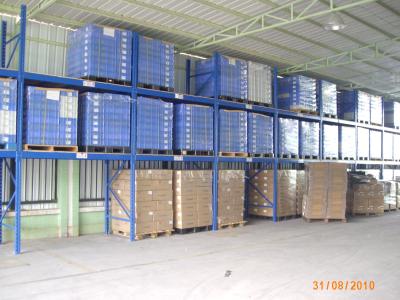 China Warehouse de dos niveles ajustable que deja de lado los estantes con la carretilla elevadora que se mueve, 5000KG en venta