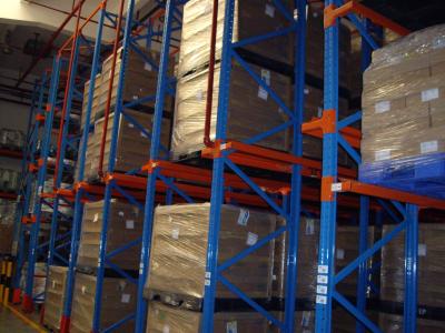 China Drive In / Through Industrial Pallet Racks , Cold Room Warehouse Pallet Shelving for sale