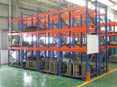 China Adjustable Steel Double Deep Selective Pallet Rack With Cold Rolled Steel for sale