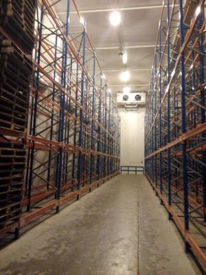 China Cold Room Minus 25 Degree Industrial Pallet Racks , Pallet Size 1200 X 1000mm for sale