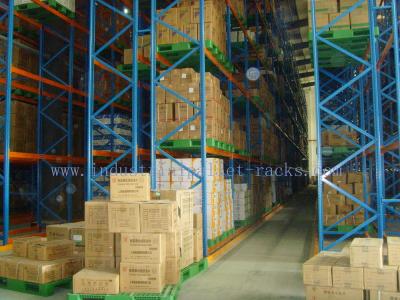 China Pallet Storing Very Narrow Aisle Racking System for Industrial Warehouse Management for sale