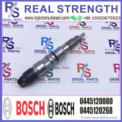 China Common Rail Diesel Engine Injector 0445120080 65.10401-7004A For DAEWOO DOOSAN for sale